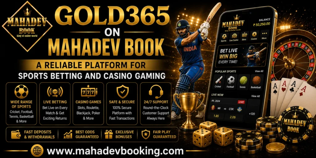 Gold365 on Mahadev Book – A Reliable Platform for Sports Betting and Casino Gaming