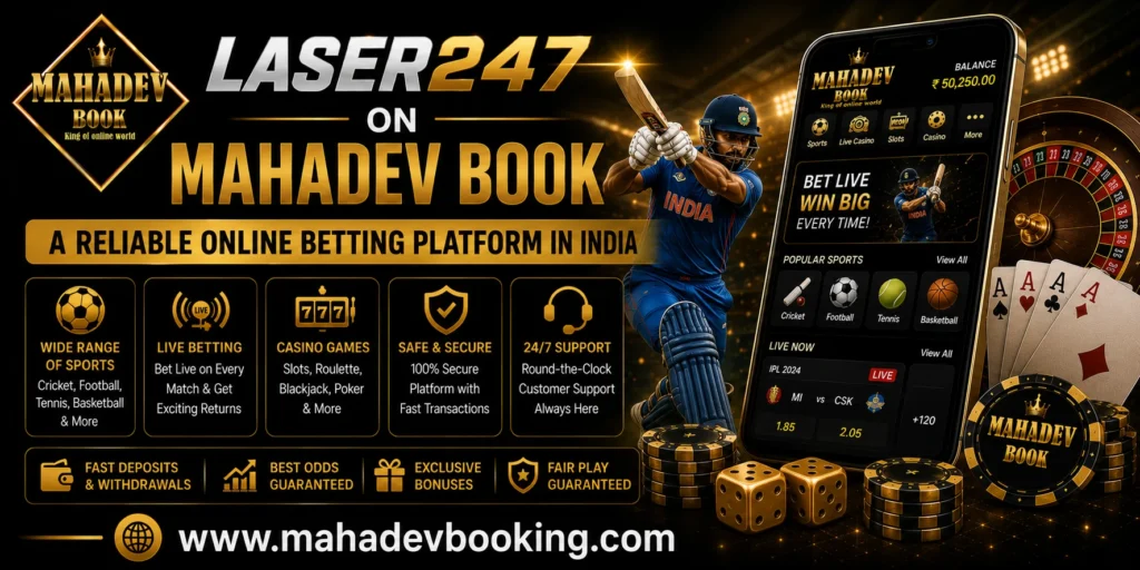 Laser247 on Mahadev Book – A Reliable Online Betting Platform in India