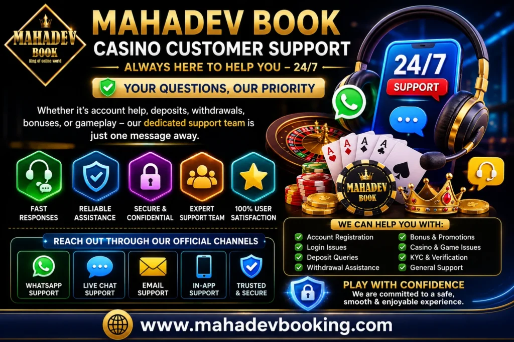 Mahadev Book Casino Customer Support